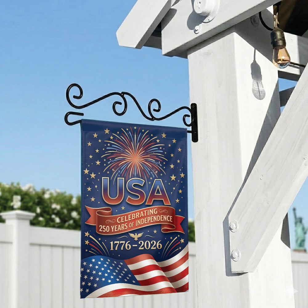 USA 250th Anniversary Garden Flag 1776-2026, Patriotic Independence Day Decor, 4th of July Outdoor Yard Flag