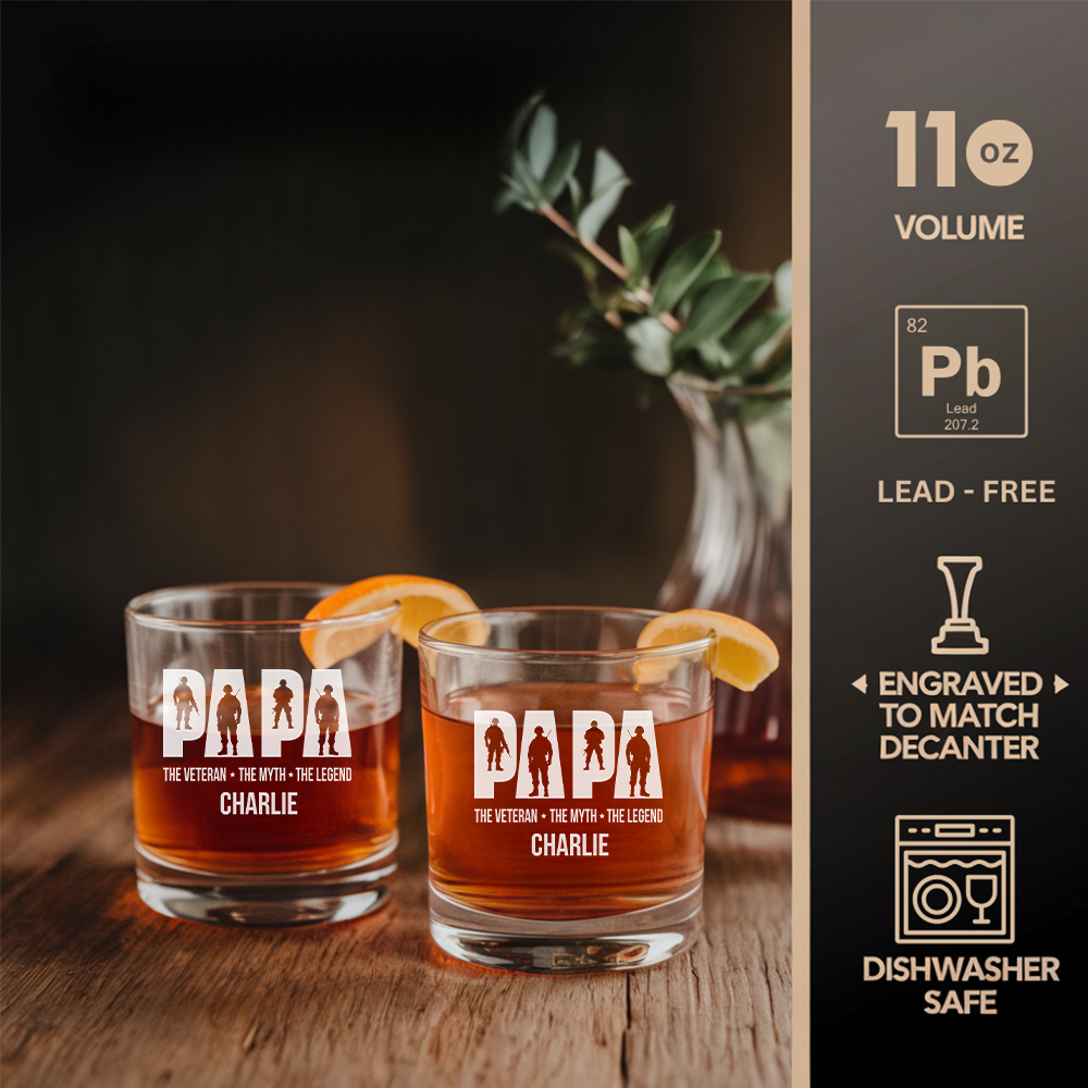 Papa Veteran The Myth The Legend Whiskey Decanter NGOC99