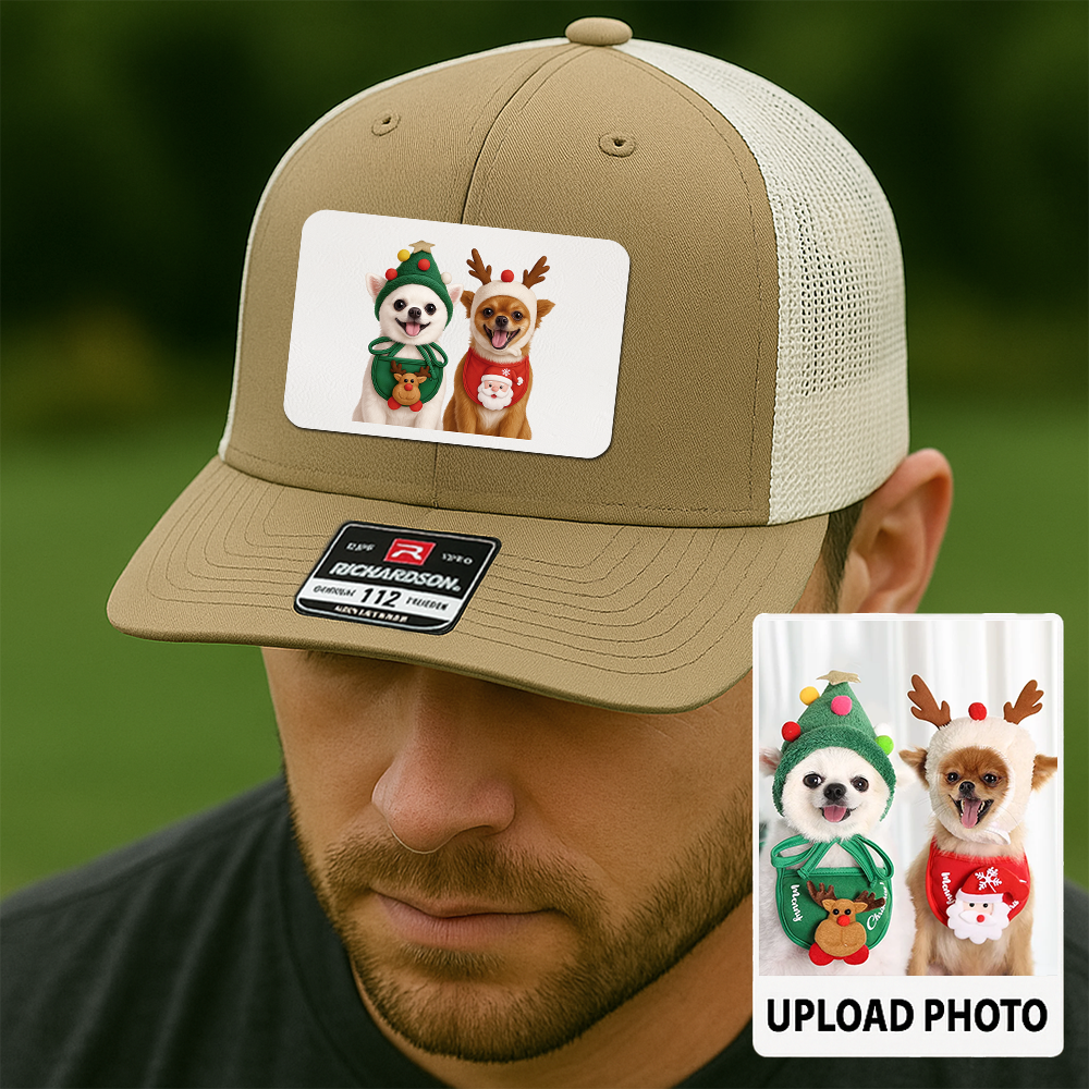 Custom Pet Printed Leather Hat – Unique Trucker Cap with Your Pet's Picture – Personalized Dog Gift TH9913