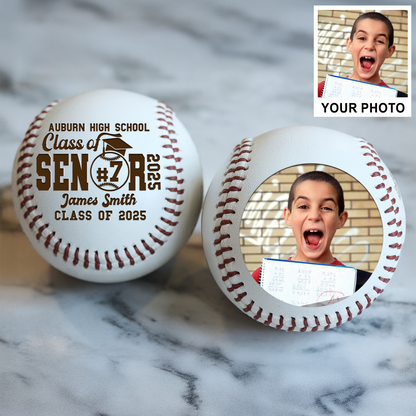 Custom Photo Baseball Graduation Gift | Personalized Graduate Senior High School | Baseball Lover Gift | Graduation Gift
