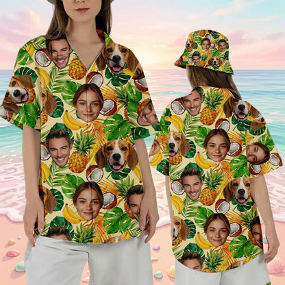 Custom Dog & Cat Tropical Shirt, Personalized Hawaiian Shirt, Summer Family Gift THUC99
