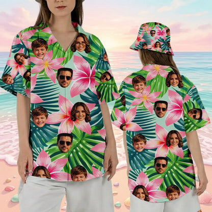 Custom Photo Face Aloha Shirt, Funny Personalized Hawaiian Shirt, Summer Beach Gift THUC99