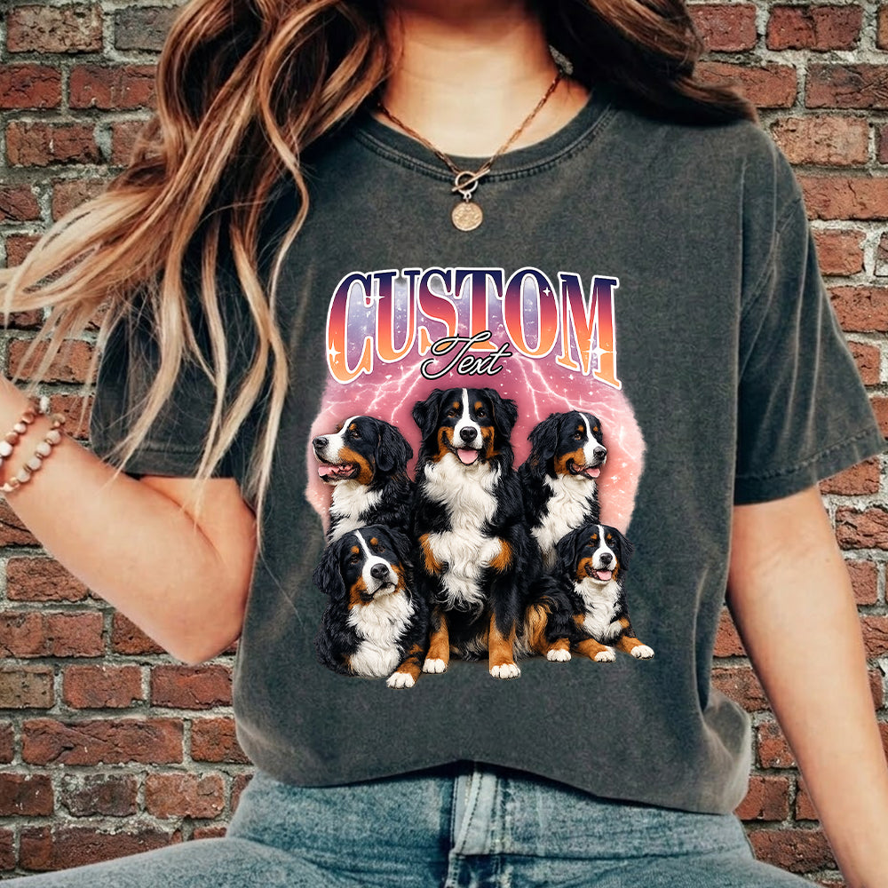 Custom Photo Pet Unisex T-Shirt, Personalized Dog Wash Shirt, Funny Custom Dog Face Tee Gift For Pet Lover THUC99