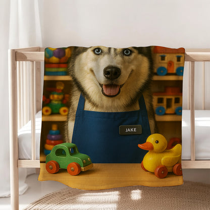 Custom Photo Toy Store Dog BlanketGift For Dog Lovers