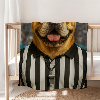 Custom Photo Referee Dog BlanketGift For Dog Lovers