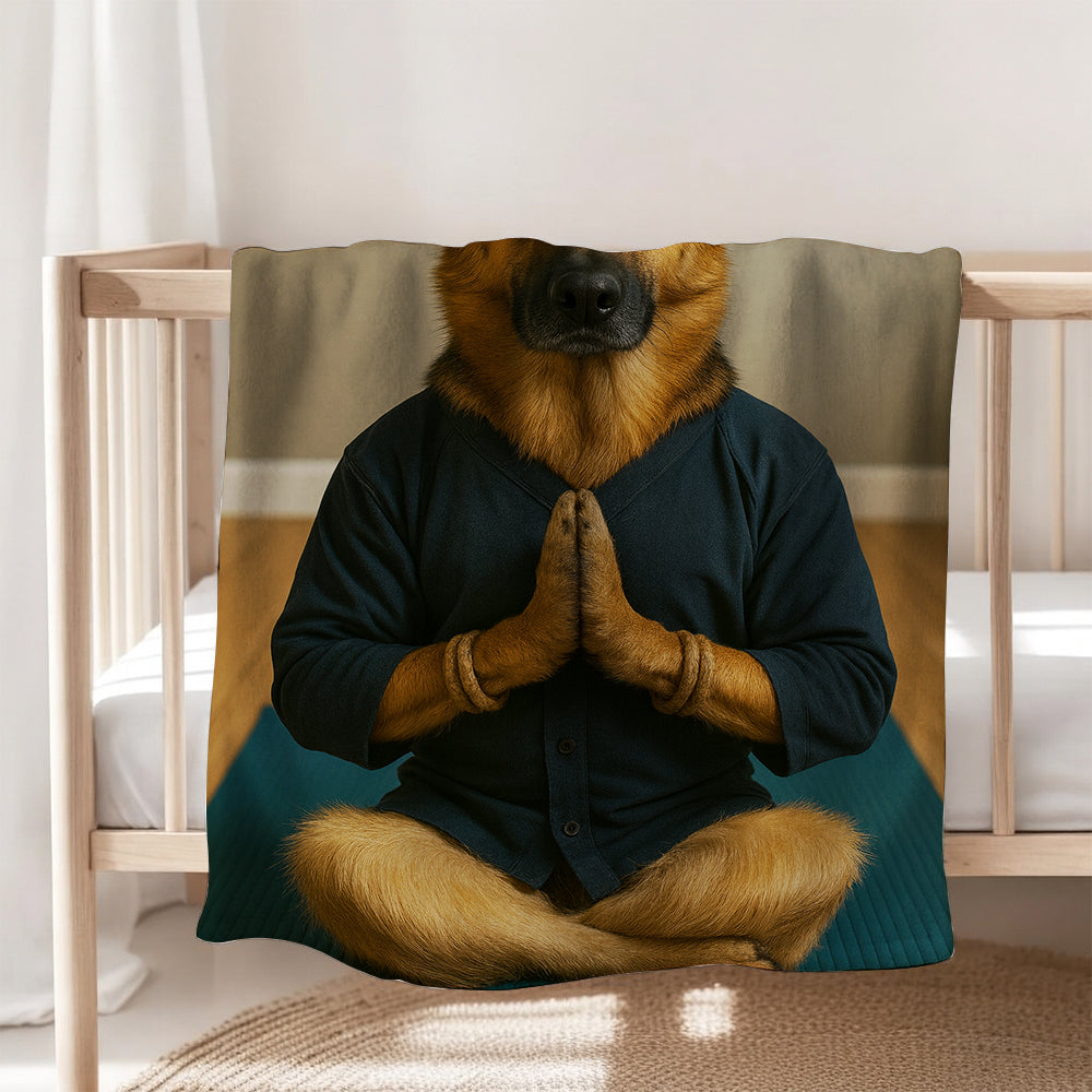 Custom Photo Yoga Dog BlanketGift For Dog Lovers