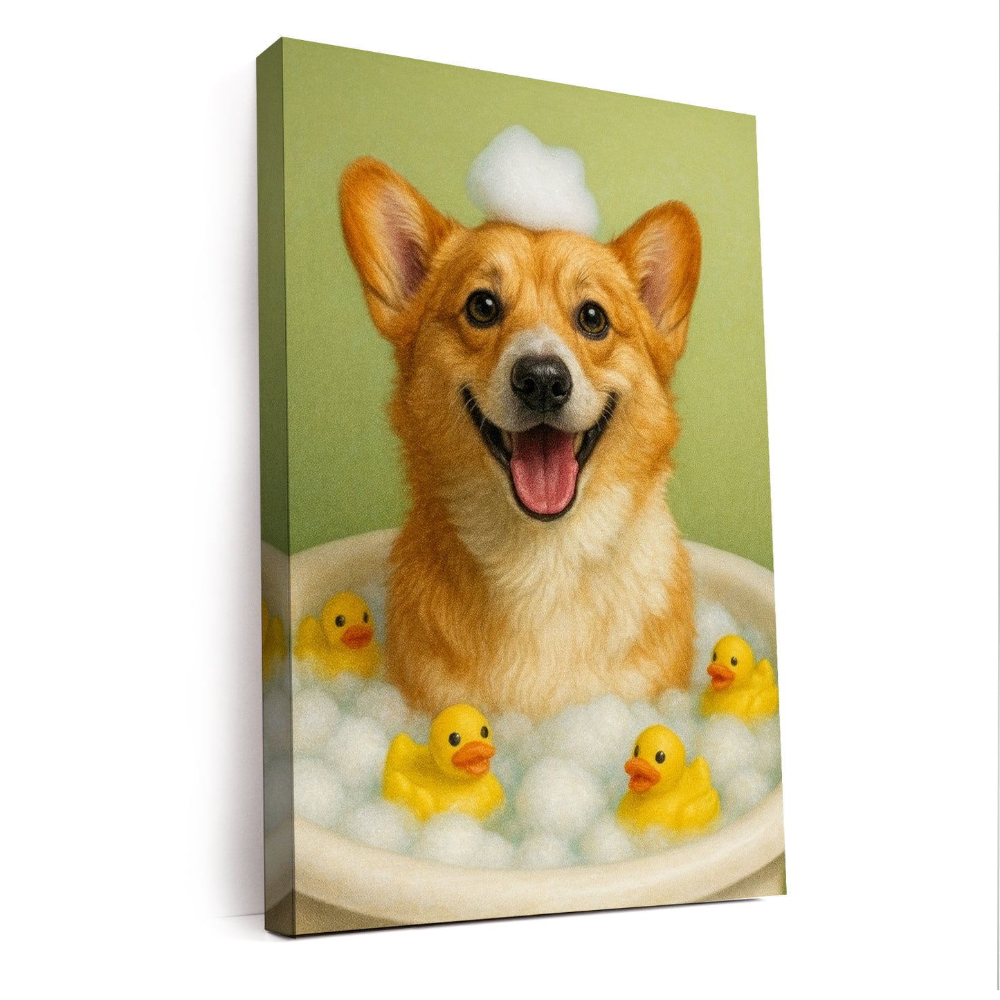 Custom Photo Dog Bathroom Style 25 Canvas Gift For Dog Lovers