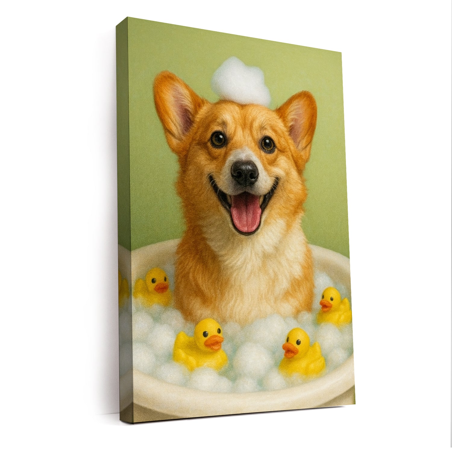 Custom Photo Dog Bathroom Style 25 Canvas Gift For Dog Lovers