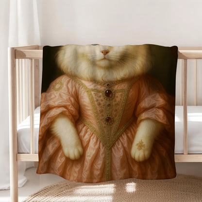 Custom Cat Queen Royal Blanket