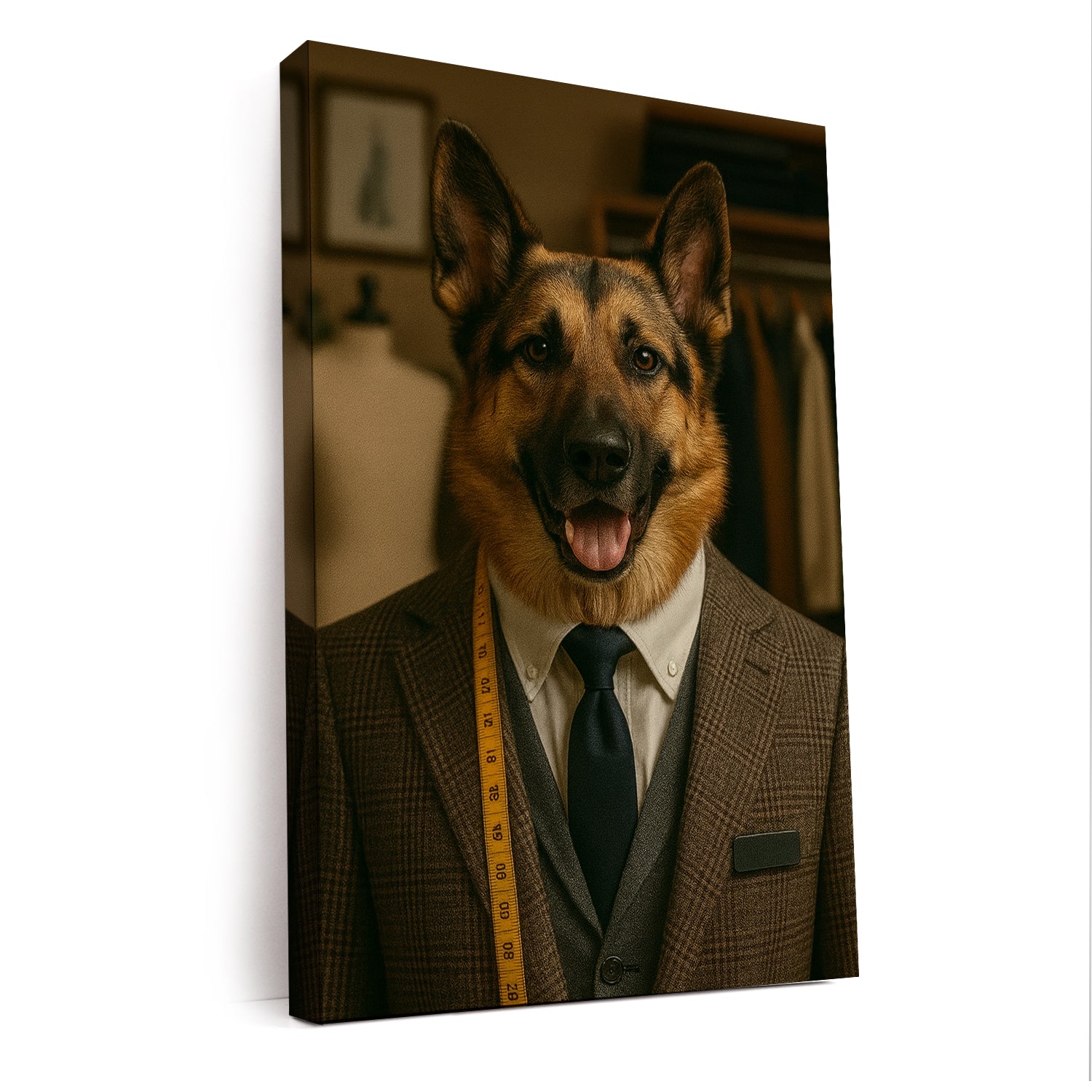 Custom Photo Tailor Dog Canvas Gift For Dog Lovers