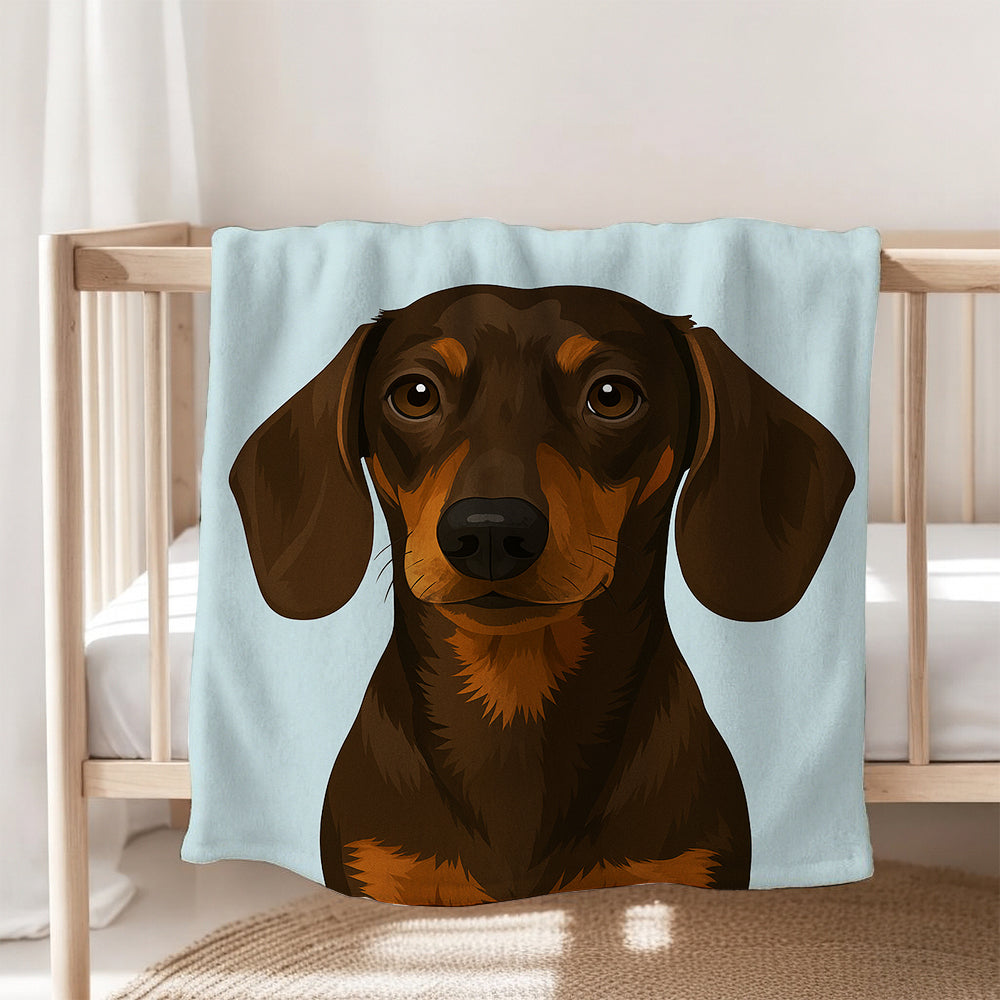 Custom Photo Minimalist Classic Dog BlanketGift For Dog Lovers