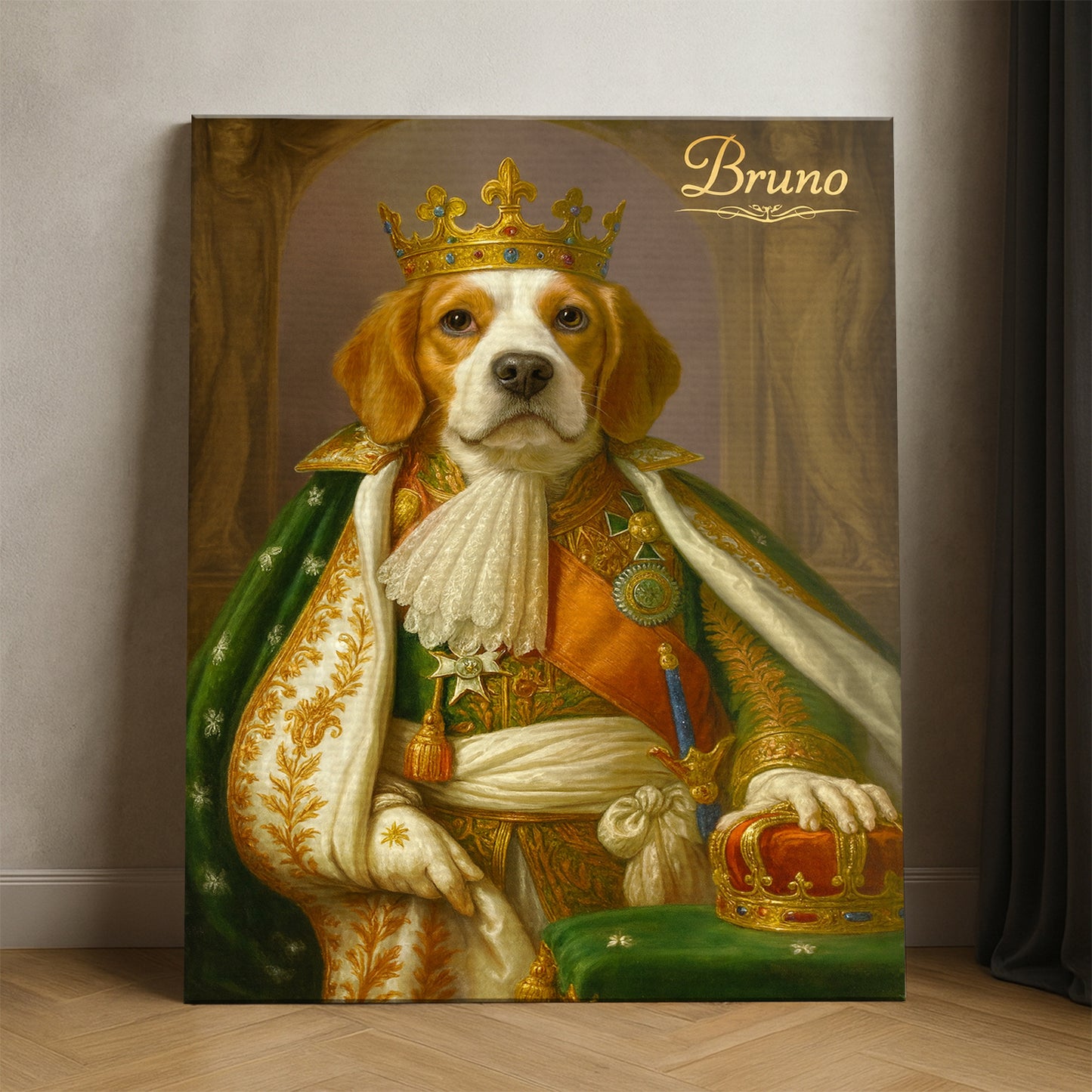 Custom Photo Napoleon Dog Canvas Gift For Dog Lovers
