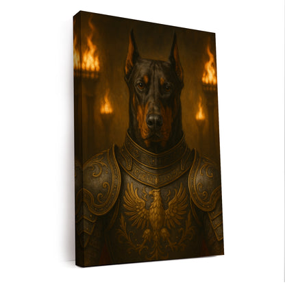 Custom Photo Dog Knight Royal Canvas Gift For Dog Lovers