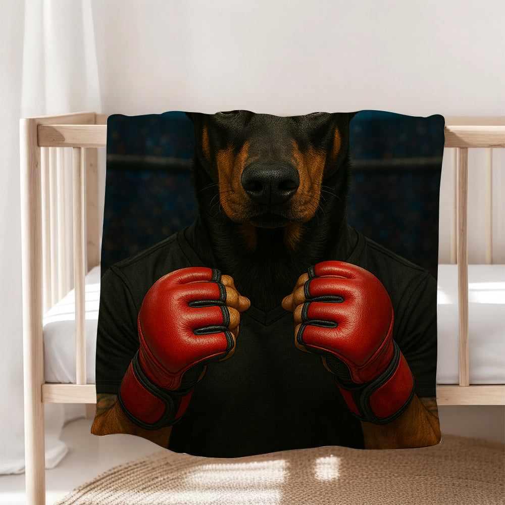 Custom Photo Mma Dog BlanketGift For Dog Lovers