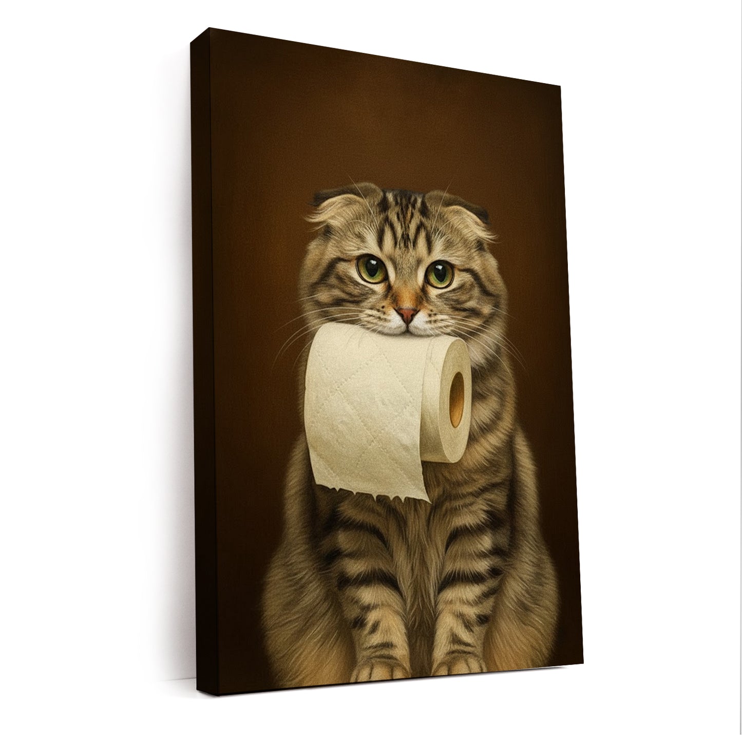 Custom Photo Cat Bathroom Style 18 Canvas Gift For Cat Lovers