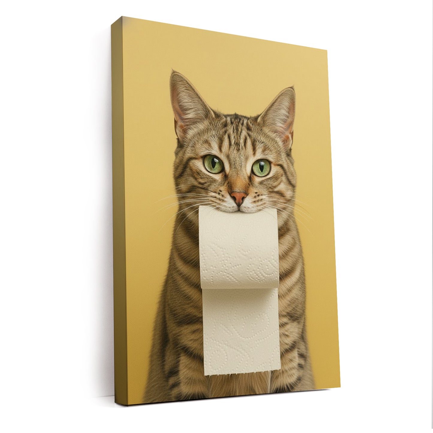 Custom Photo Cat Bathroom Style 23 Canvas Gift For Cat Lovers