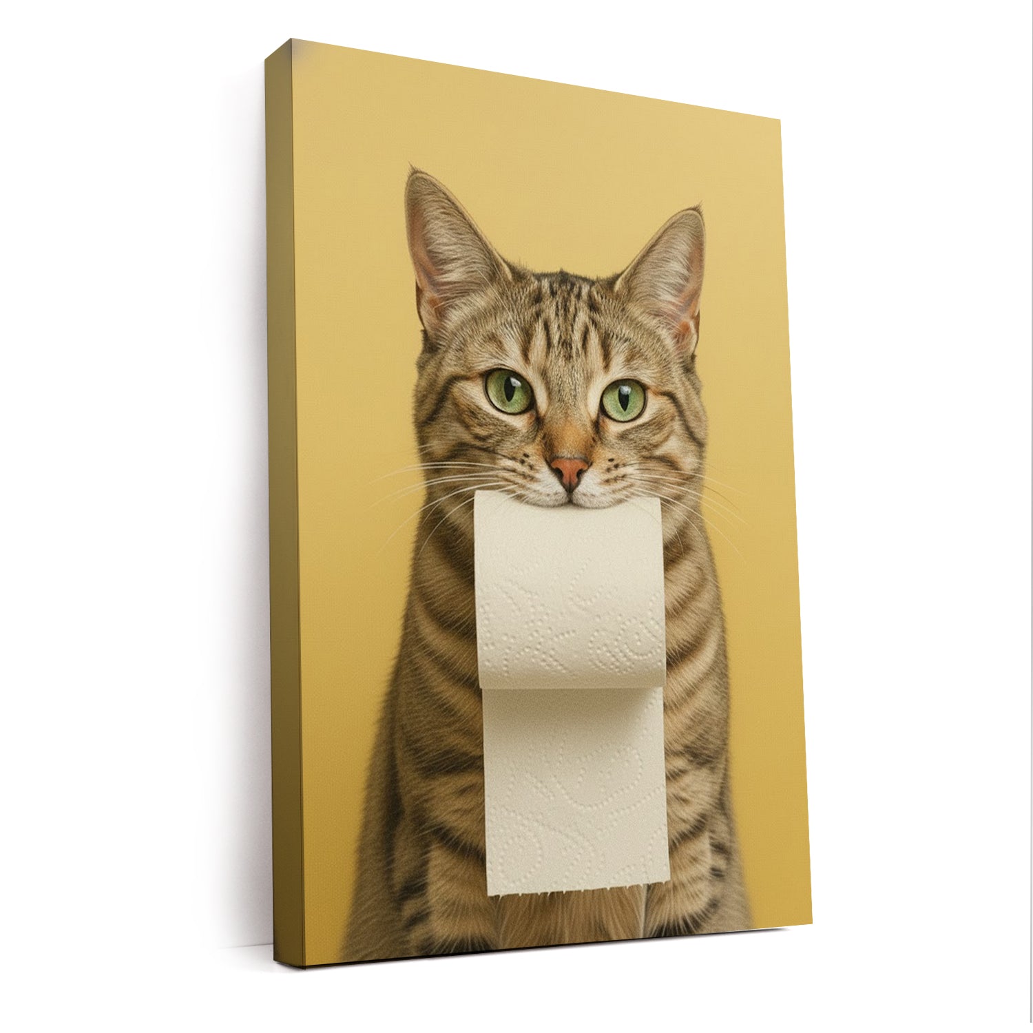 Custom Photo Cat Bathroom Style 23 Canvas Gift For Cat Lovers