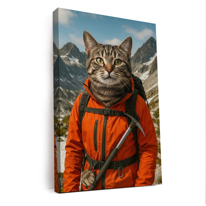 Custom Photo Mountaineer Climbing Canvas Canvas Gift For Canvas Lovers