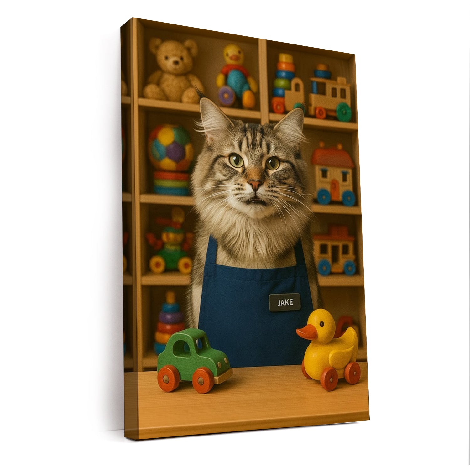 Custom Photo Toy Store Cat Canvas Gift For Cat Lovers