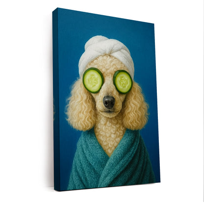 Custom Photo Dog Bathroom Style 21 Canvas Gift For Dog Lovers