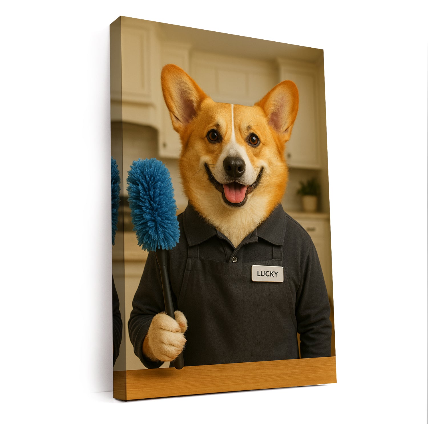 Custom Photo Housekeeper Dog Canvas Gift For Dog Lovers