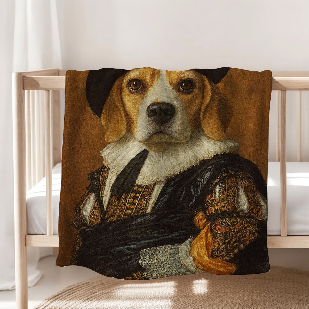 Custom Photo Royal Dog BlanketDog Lover Gifts