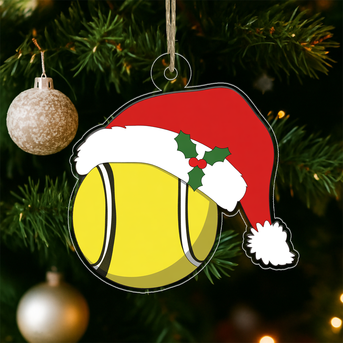 Personalized Tennis Santa