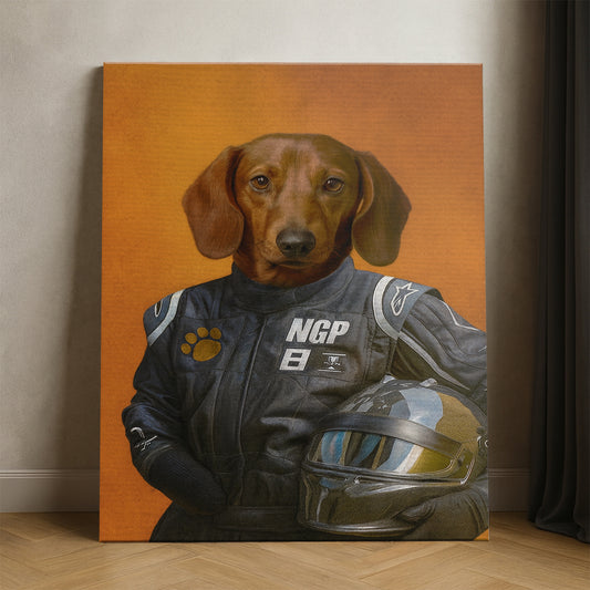 Custom Photo Dog Racer Canvas Gift For Dog Lovers