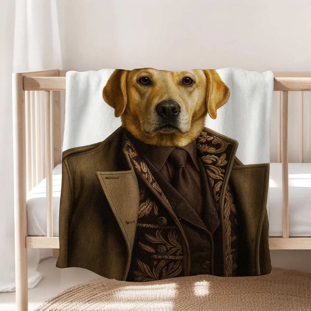 Custom Photo Captain Dog Canvas