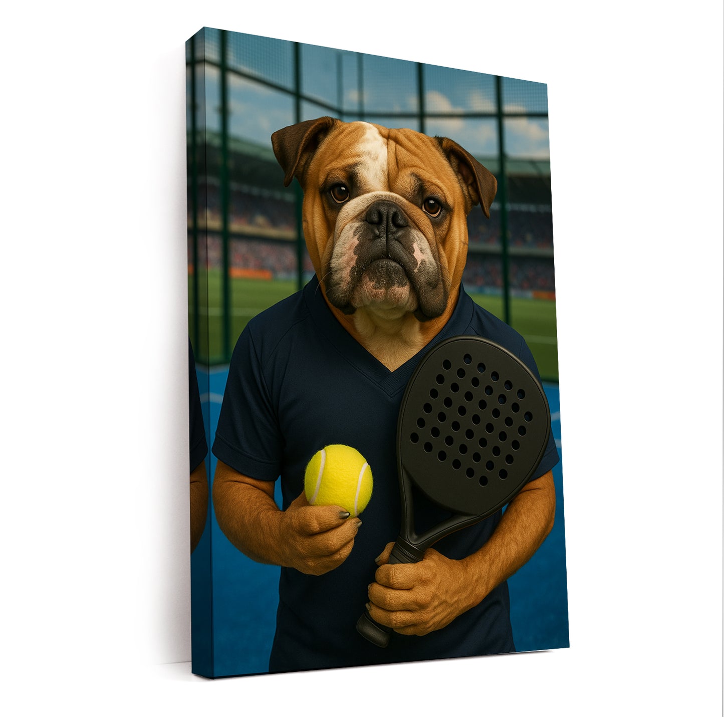 Custom Photo Paddle Player Dog Canvas Gift For Dog Lovers