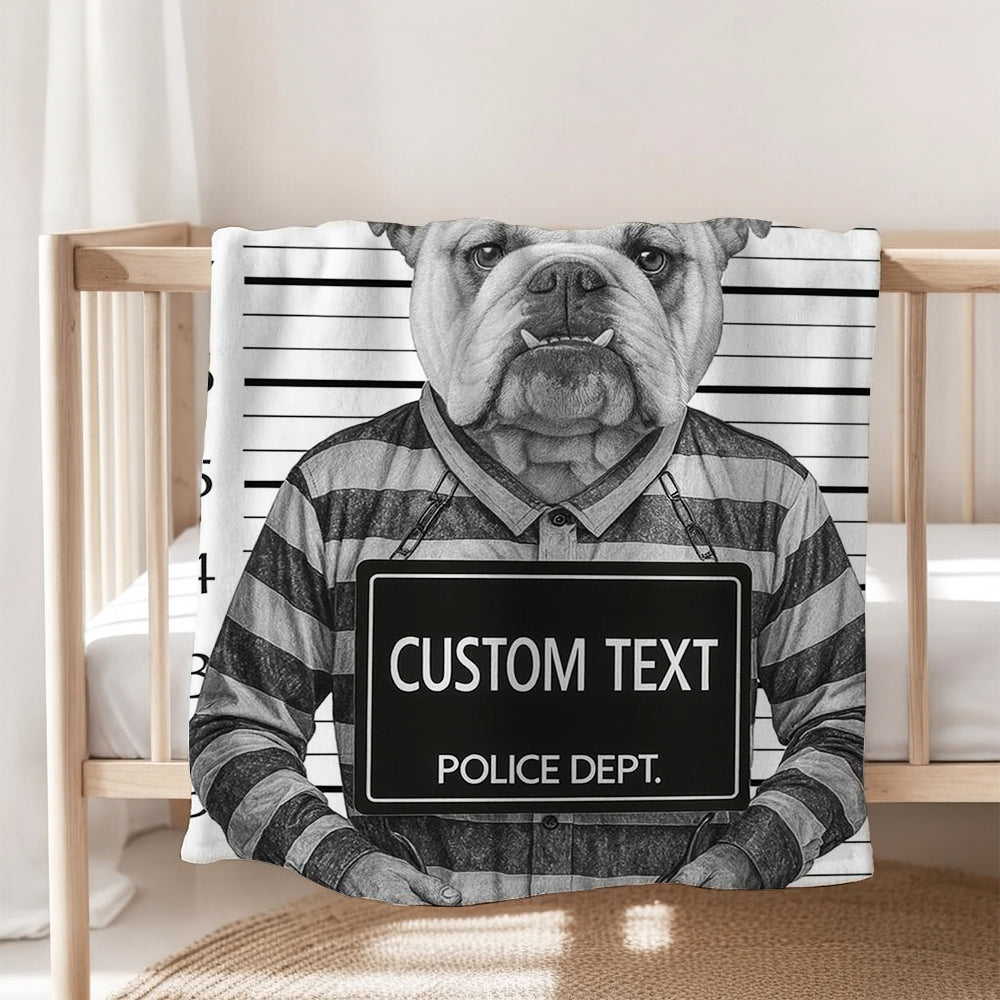 Custom Photo Dog Wanted By Pawlice Blanket Gift For Dog Lover