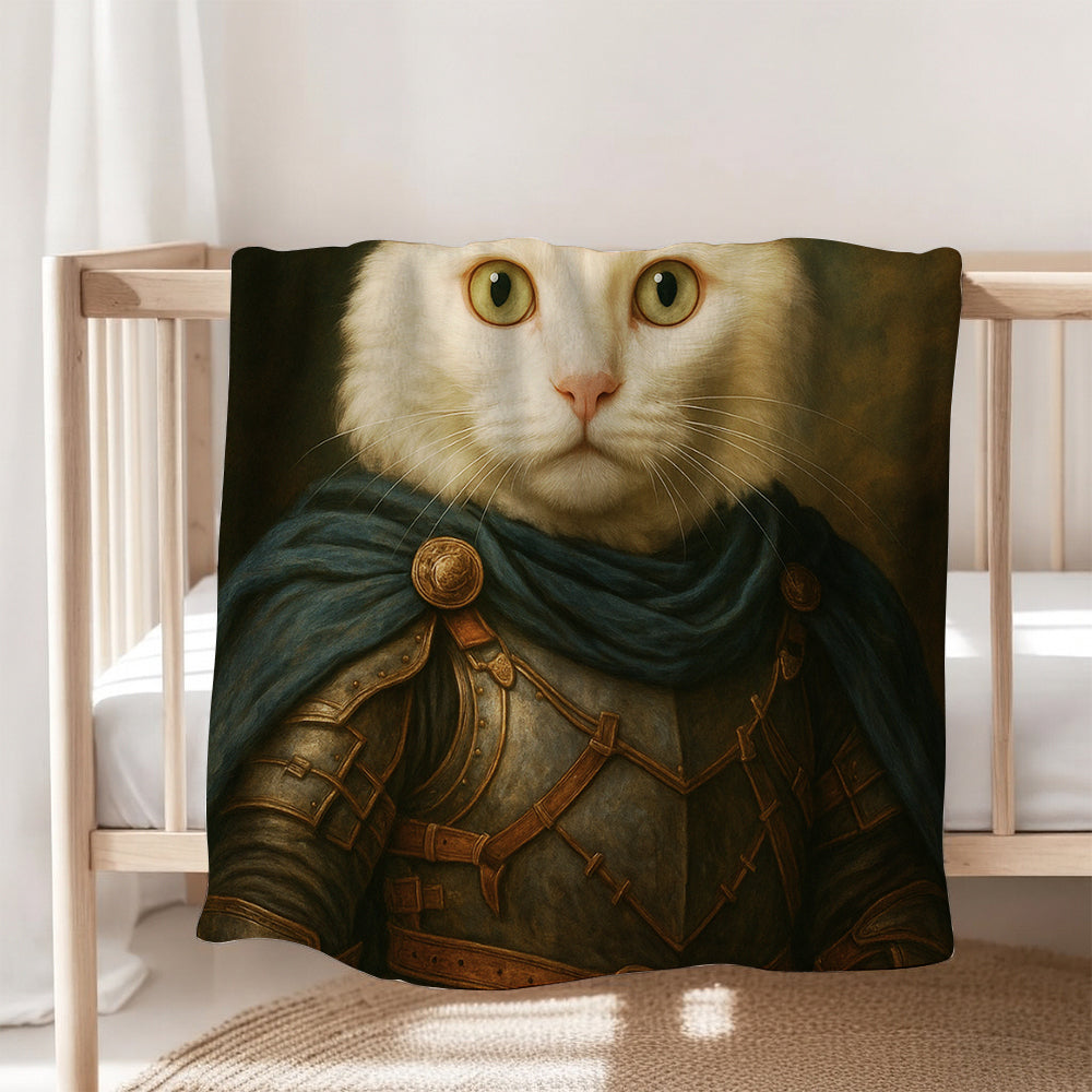 Custom Cat Photo Viking Blanket _ Gift For Cat Lovers