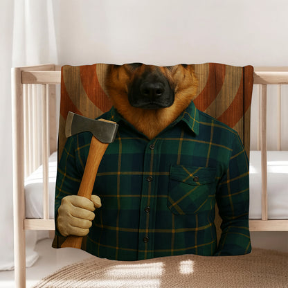 Custom Photo Axe Throw Dog BlanketGift For Dog Lovers
