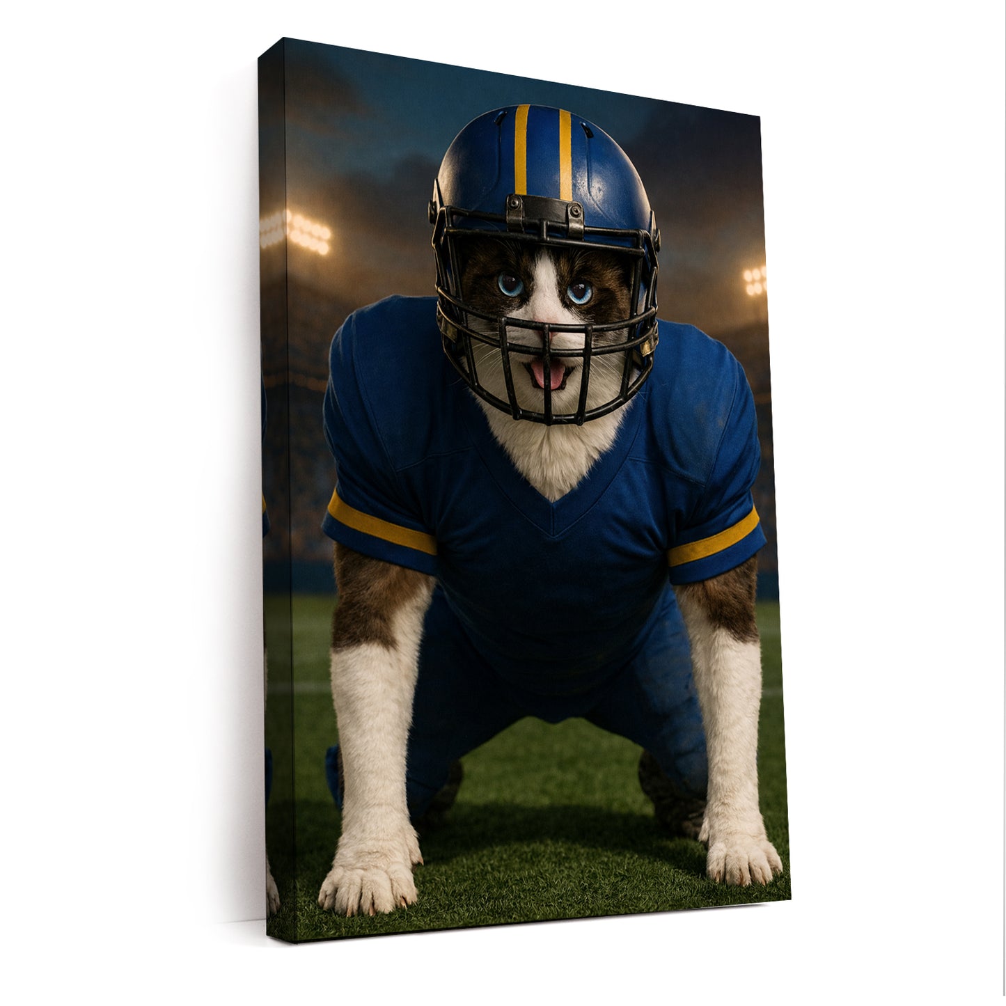 Custom Photo Football Player 2 Canvas Canvas Gift For Canvas Lovers