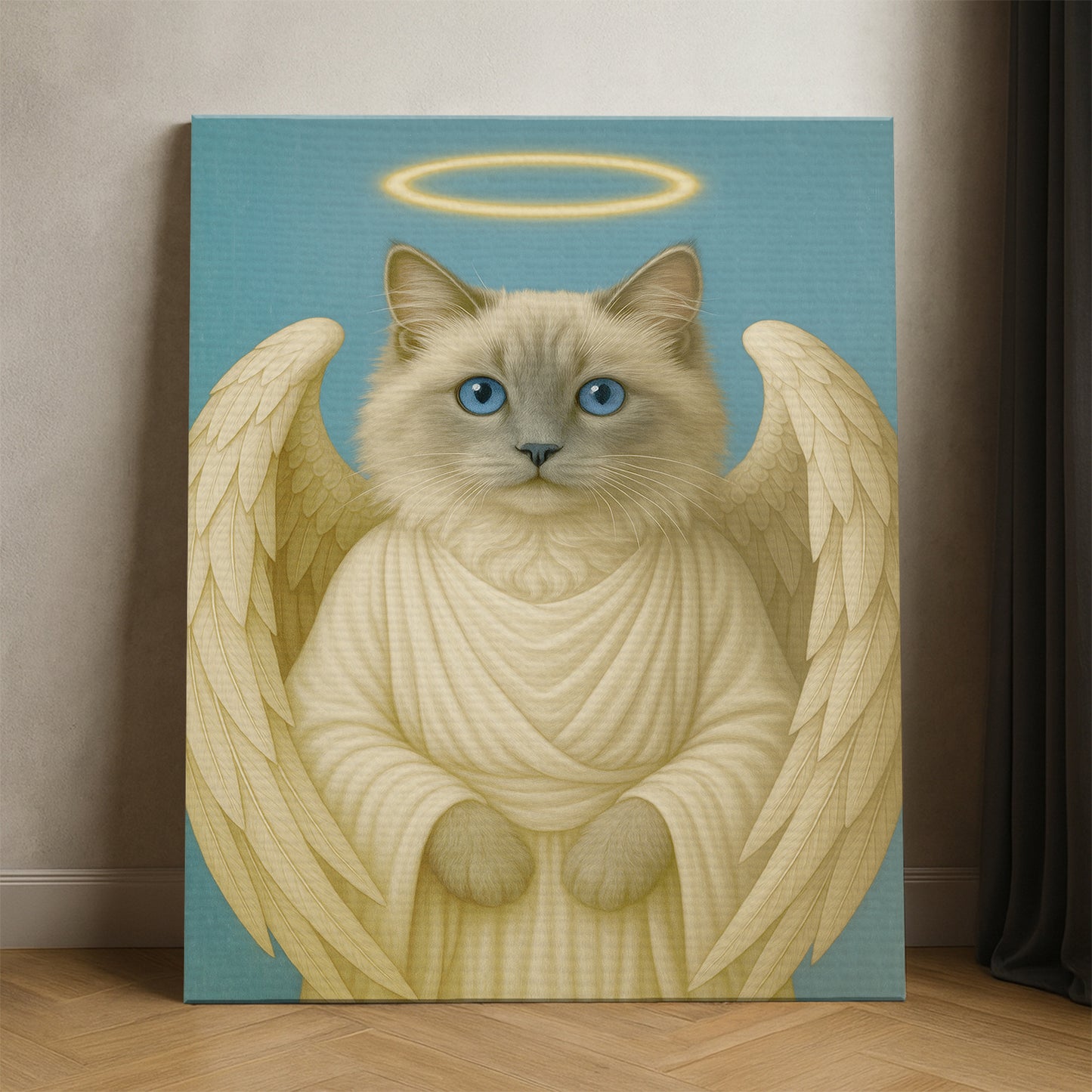 Custom Cat Photo Memorial Canvas _ Memorial Gift For Cat