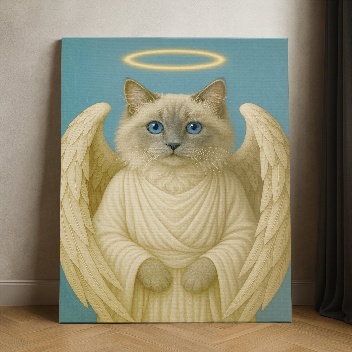 Custom Cat Photo Memorial Canvas _ Memorial Gift For Cat