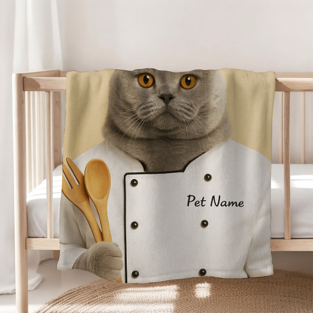 Custom Photo Cat Chef For Cat Lover