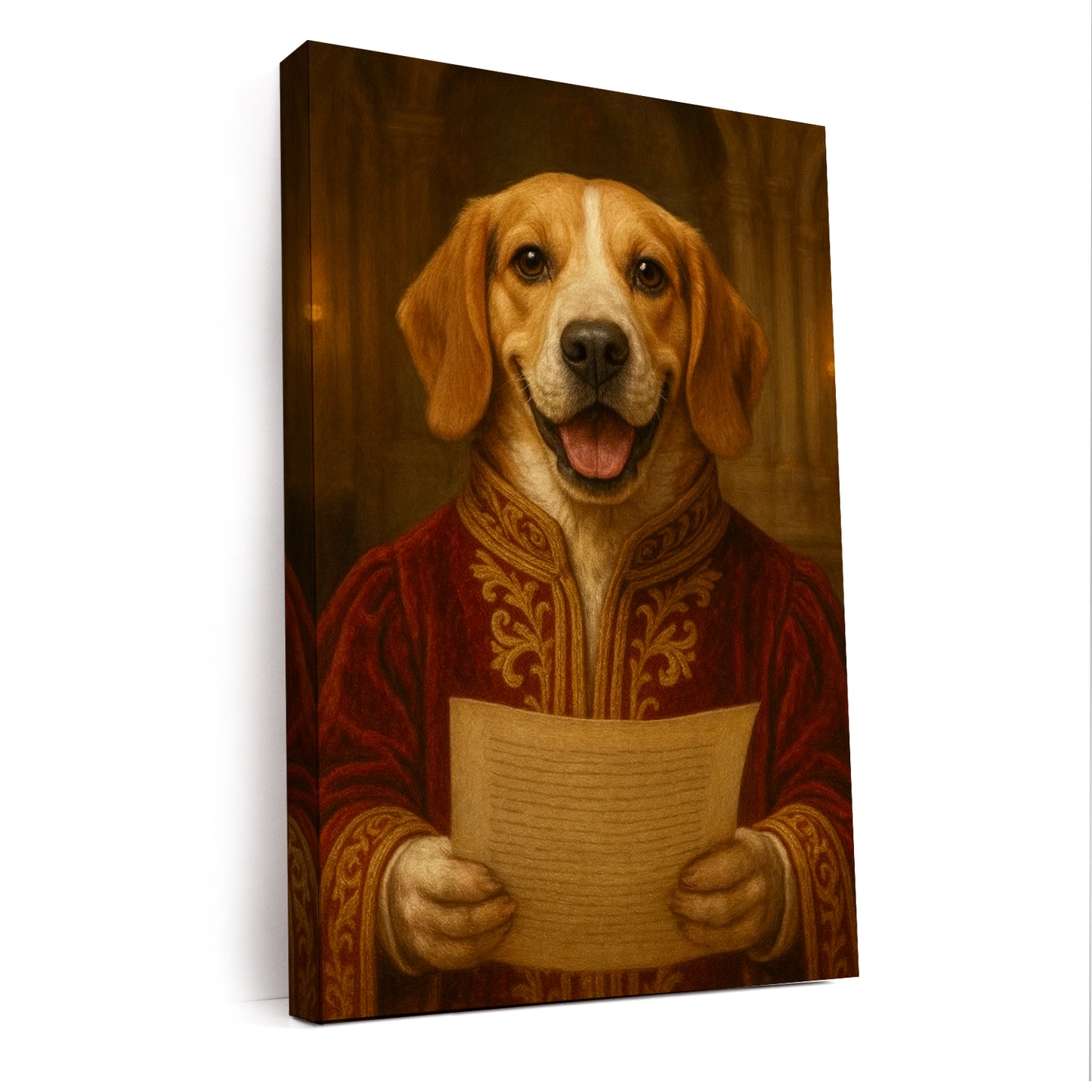 Custom Photo Dog Royal Style 06 Canvas Gift For Dog Lovers
