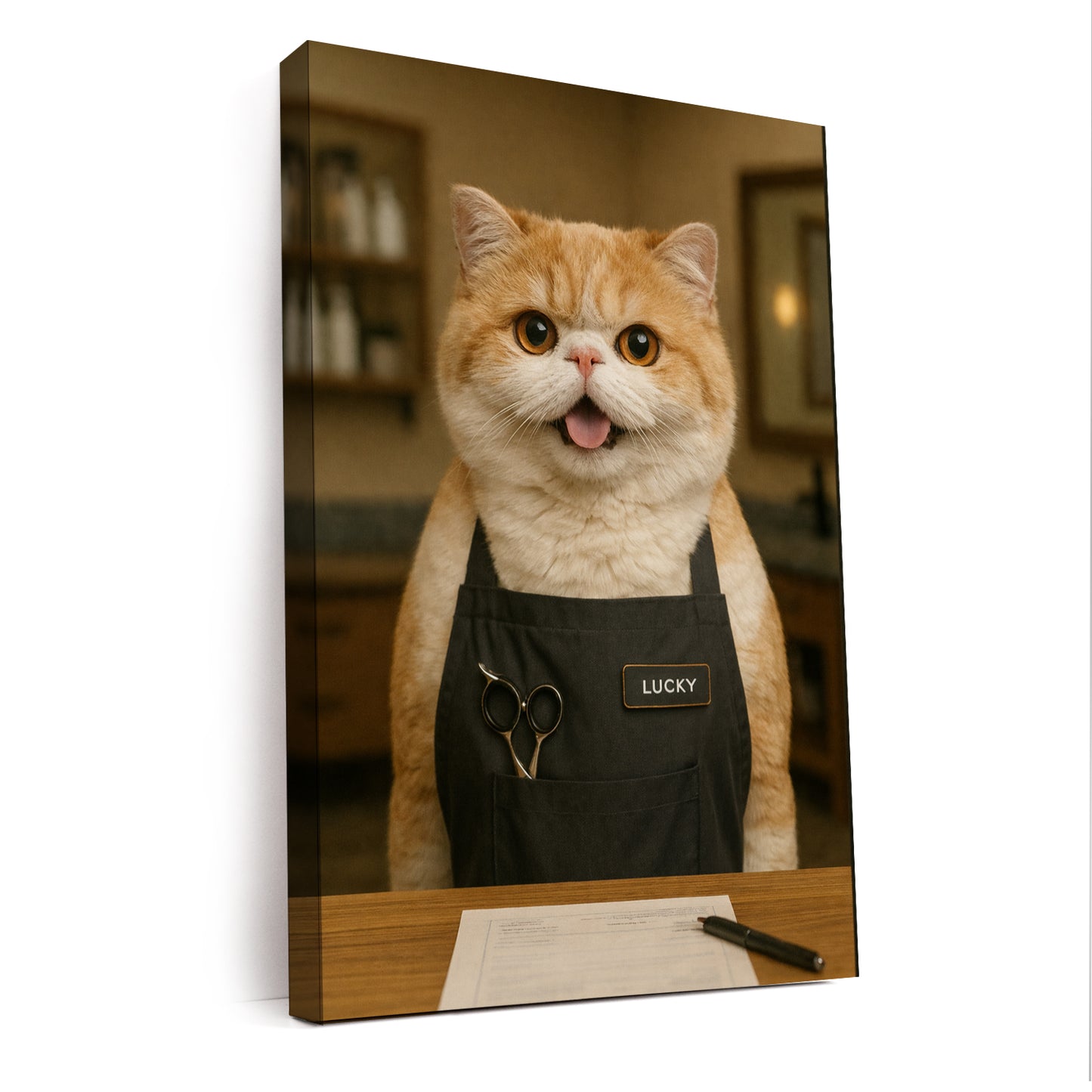 Custom Photo Groomer Canvas Canvas Gift For Canvas Lovers