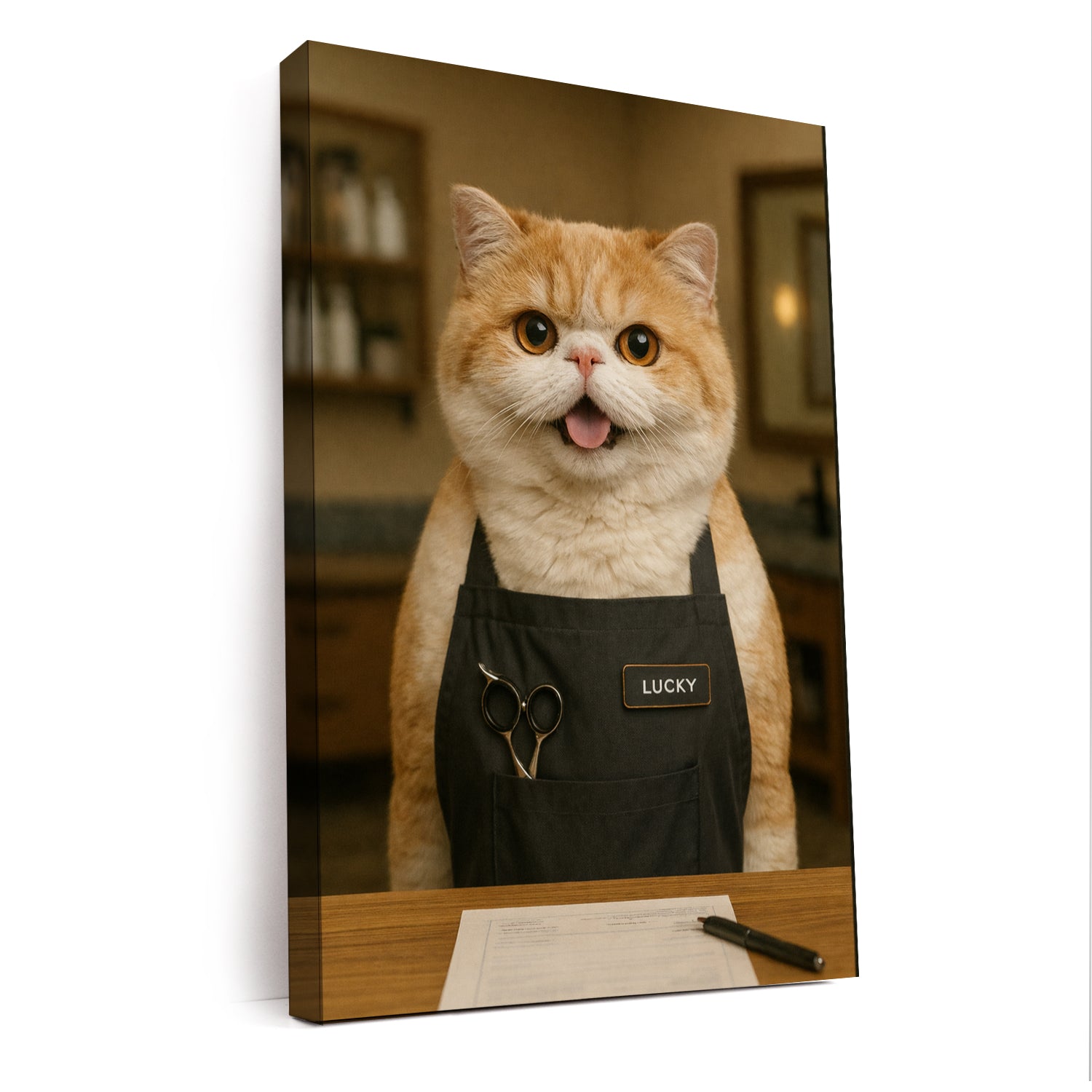 Custom Photo Groomer Canvas Canvas Gift For Canvas Lovers