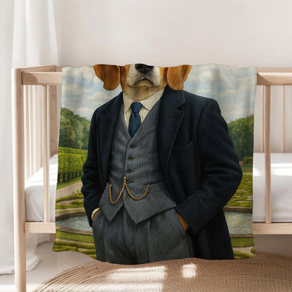 Custom Photo Pawky Blinder Dog Canvas