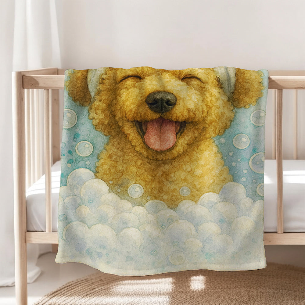 Custom Dog Potrait In Bathroom Canvas