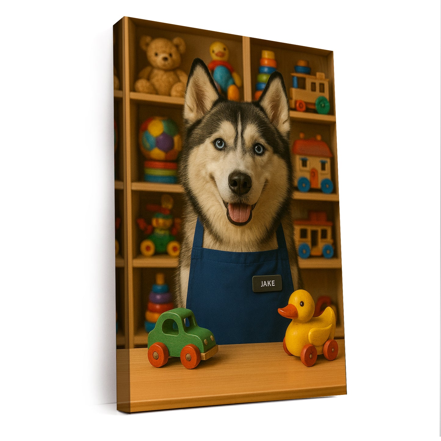 Custom Photo Toy Store Dog Canvas Gift For Dog Lovers