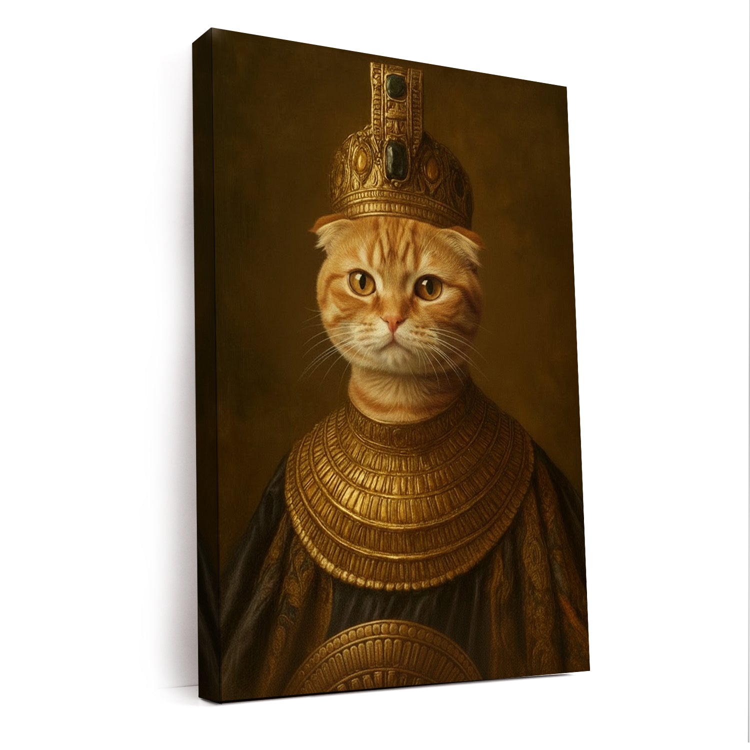 Custom Photo Cat Royal Style 1 Canvas Gift For Cat Lovers