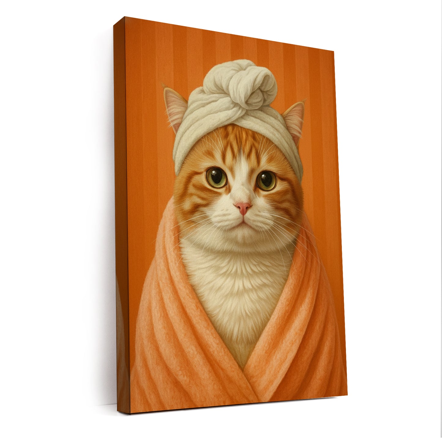 Custom Photo Cat Bathroom Style 17 Canvas Gift For Cat Lovers