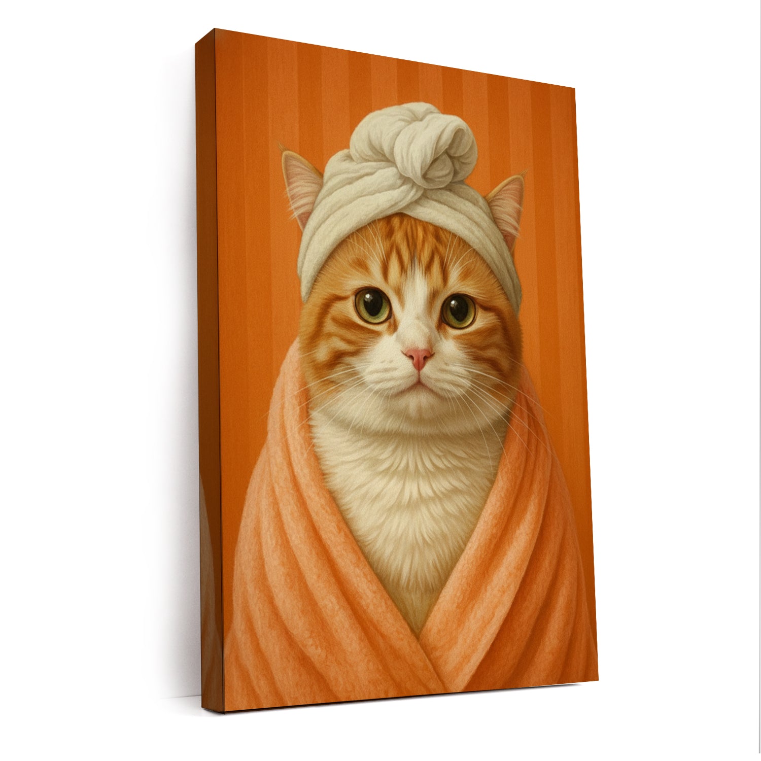 Custom Photo Cat Bathroom Style 17 Canvas Gift For Cat Lovers