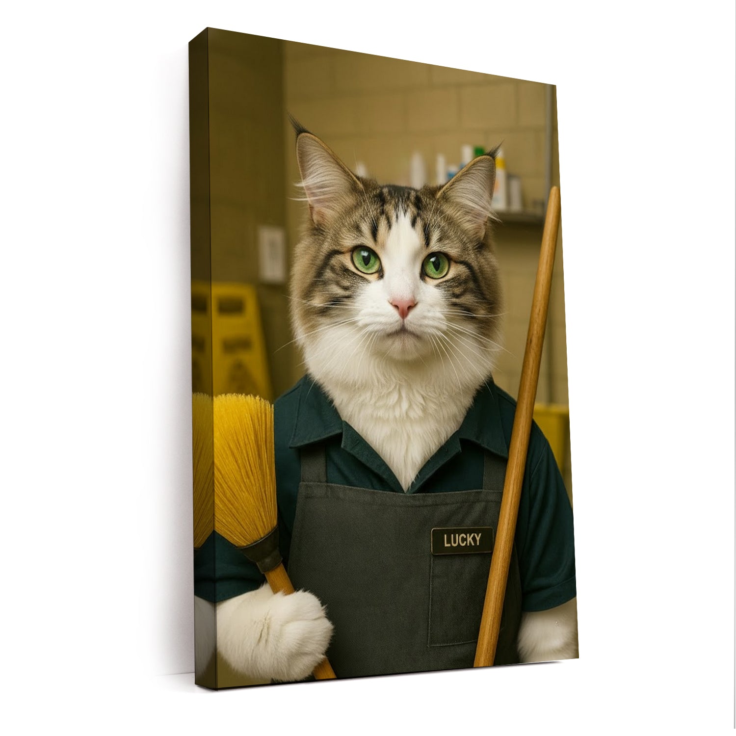 Custom Photo Janitor Canvas Canvas Gift For Canvas Lovers