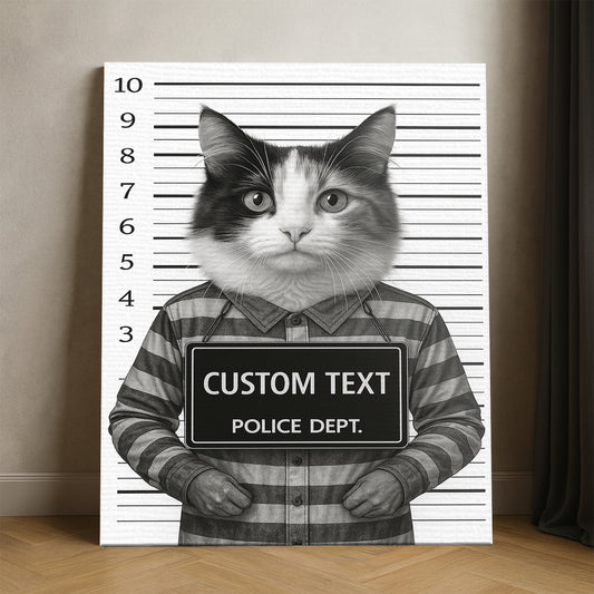 Custom Photo Cat Wanted By Pawlice Canvas _ Gifts For Cat Lovers