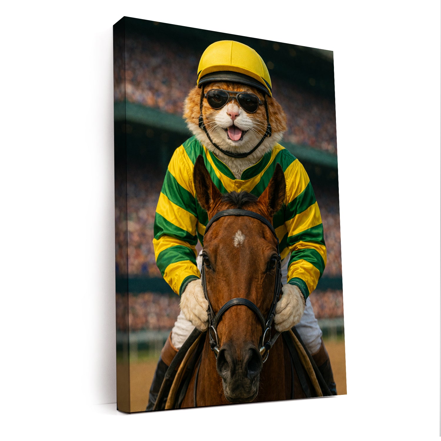 Custom Photo Jockey Horse Racing Canvas Canvas Gift For Canvas Lovers
