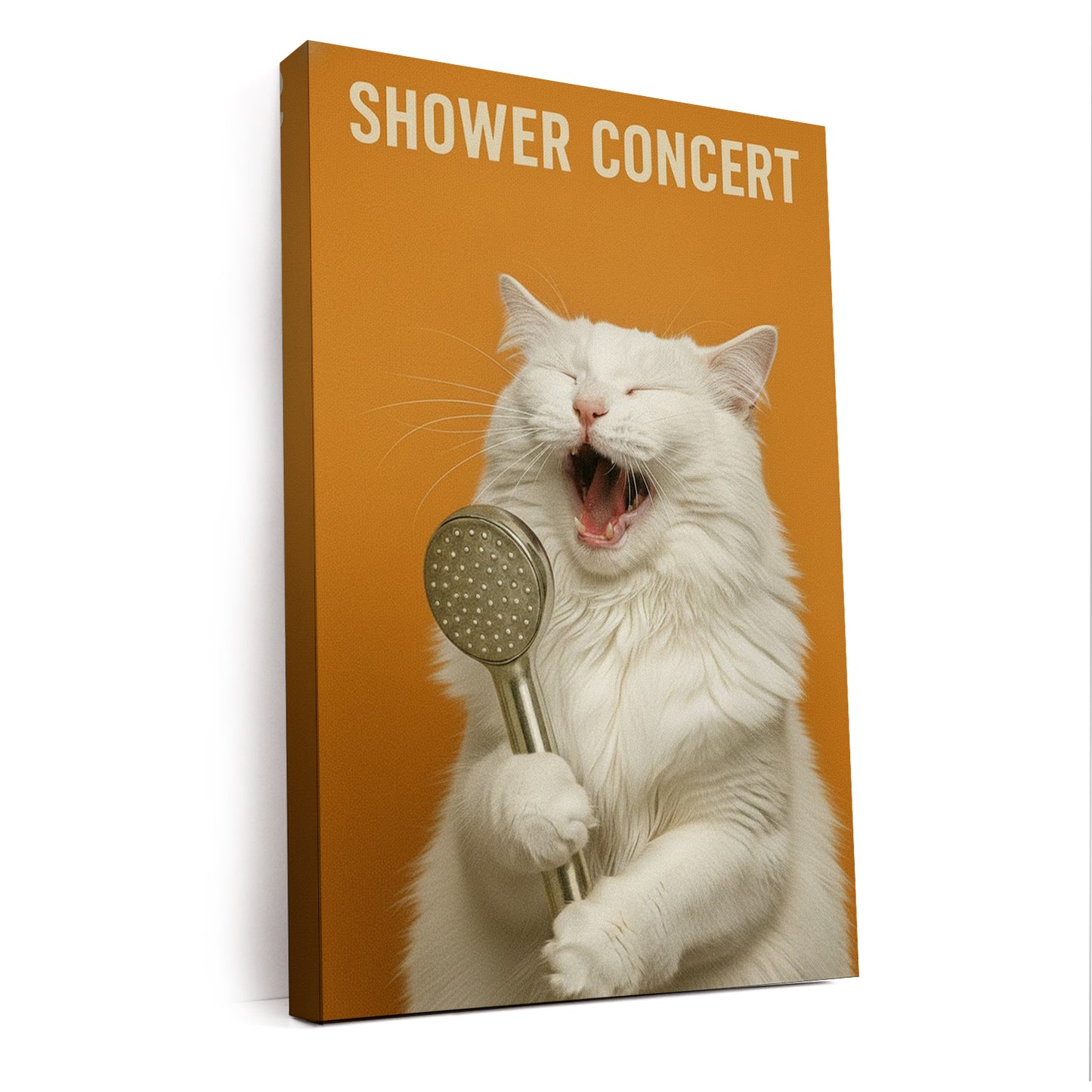 Custom Photo Cat Bathroom Style 32 Canvas Gift For Cat Lovers